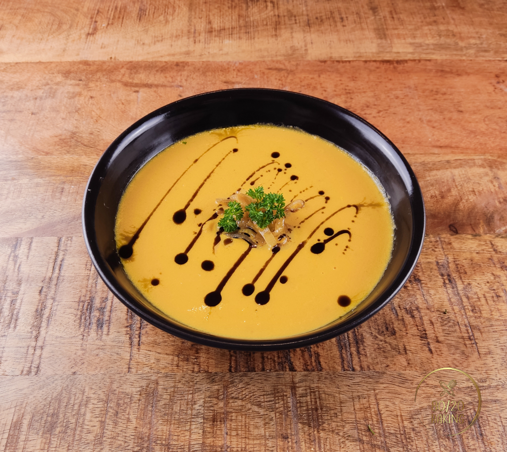 creamy carrot celeriac soup