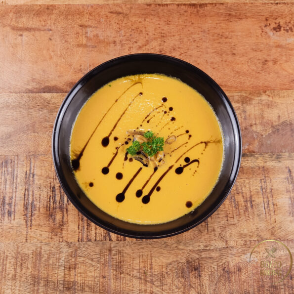 creamy carrot celeriac soup