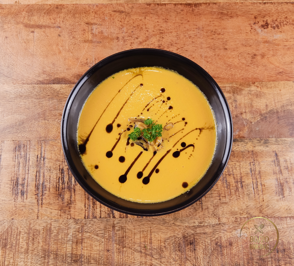 creamy carrot celeriac soup