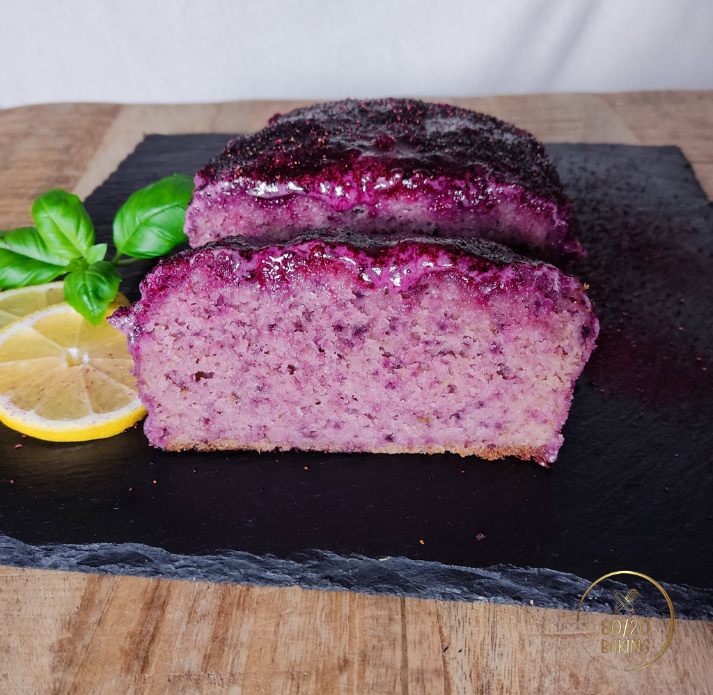 sugar-free blueberry lemon loaf