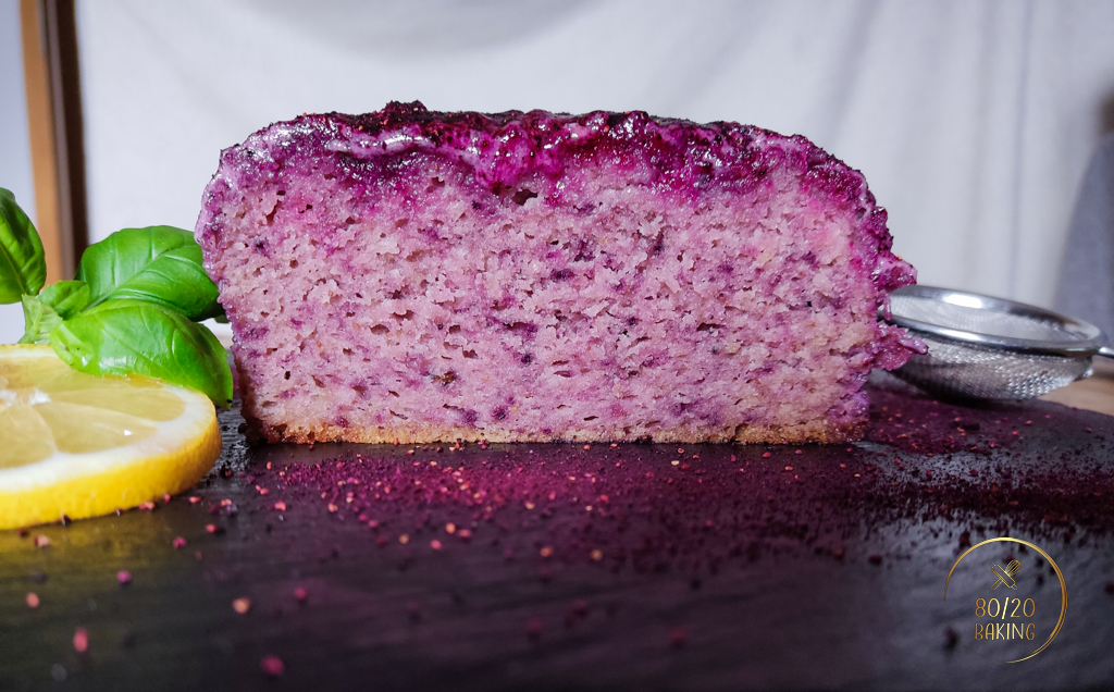 sugar-free blueberry lemon loaf