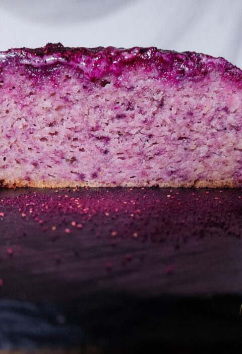 sugar-free blueberry lemon loaf