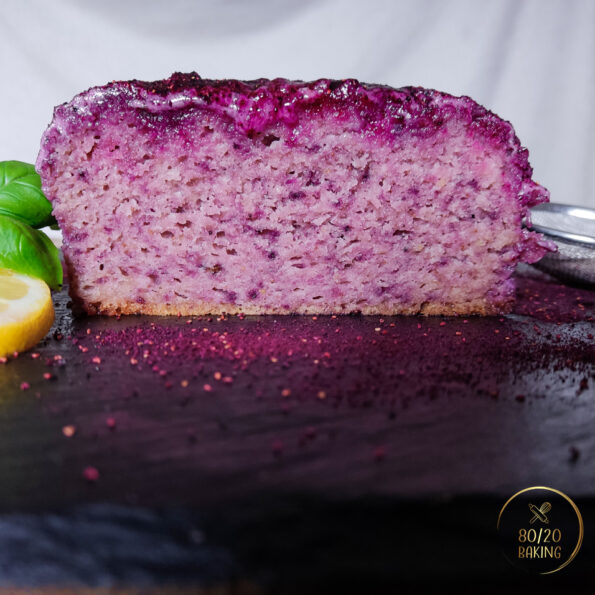 sugar-free blueberry lemon loaf