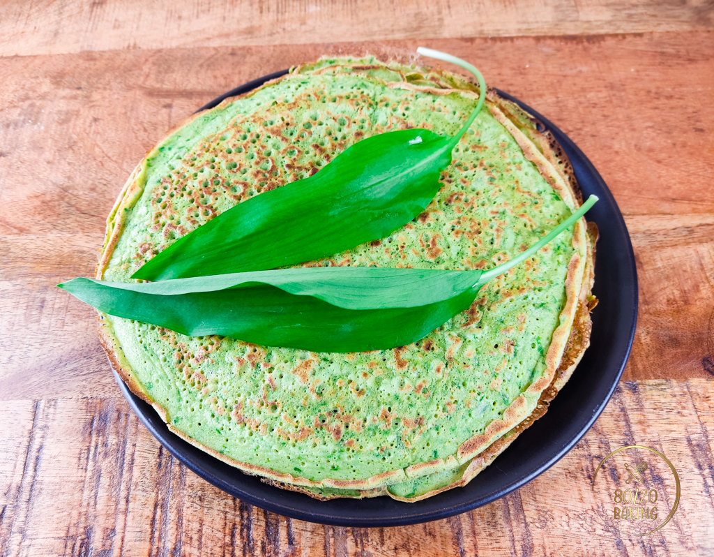 wild garlic pancakes without filling