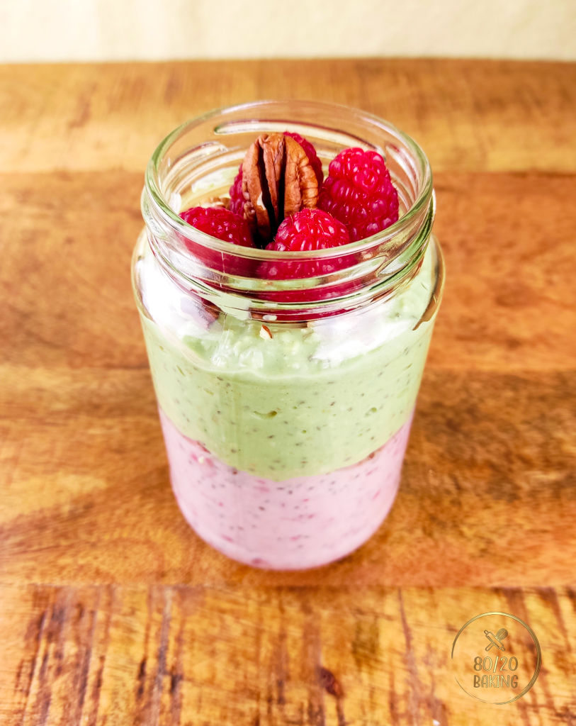 Matcha Raspberry Overnight Oats