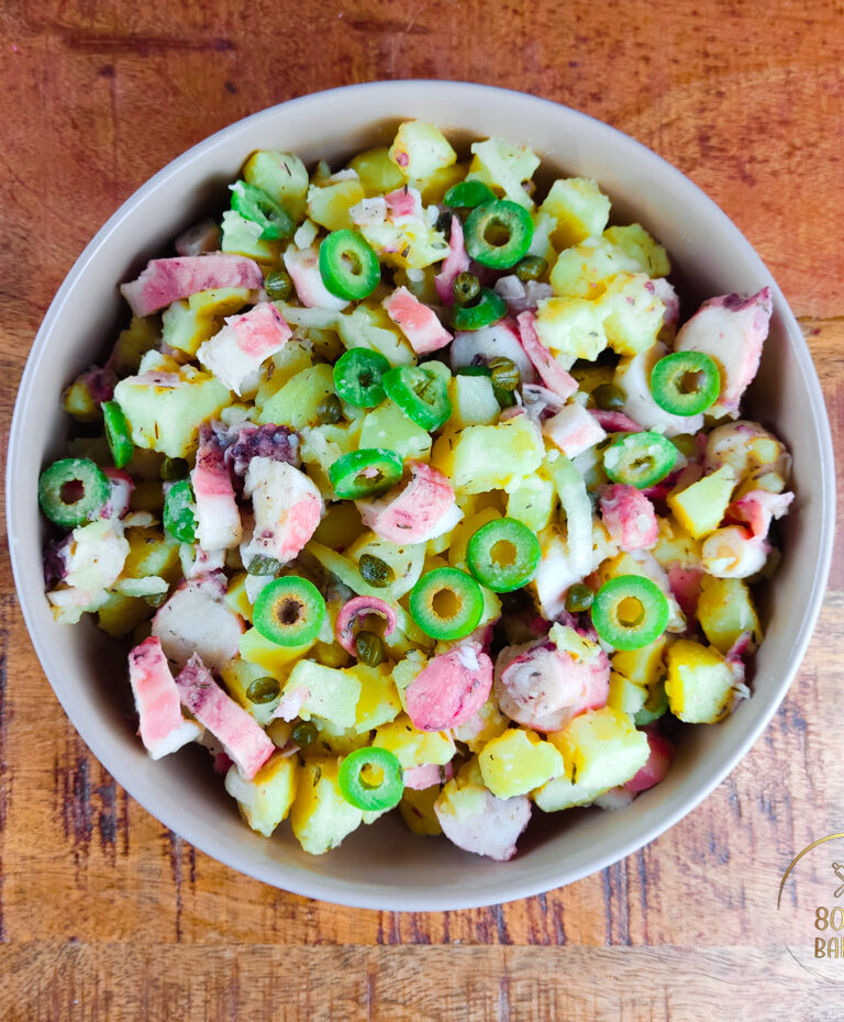 octopus potato salad