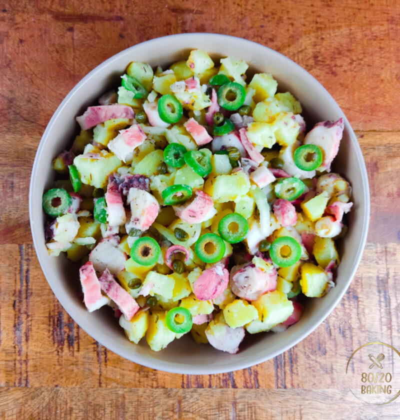 octopus potato salad