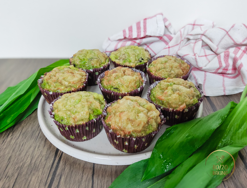 wild garlic protein muffins