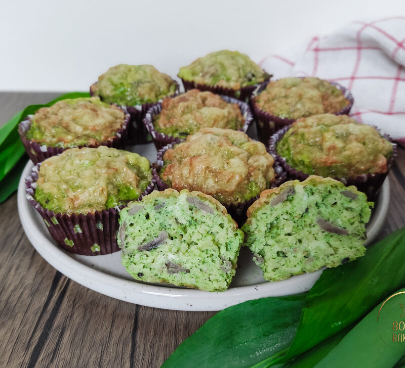 wild garlic protein muffins