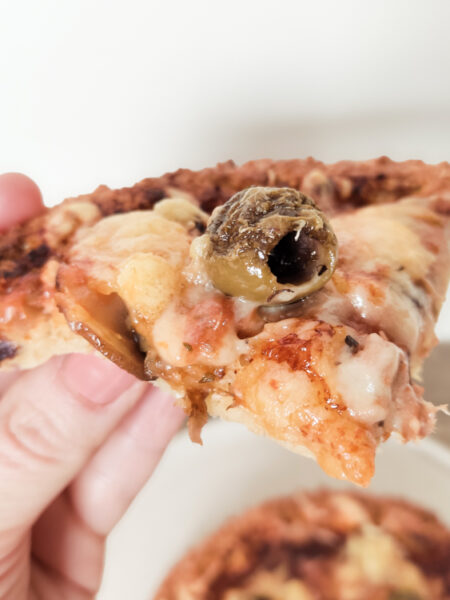 high protein airfryer pizza