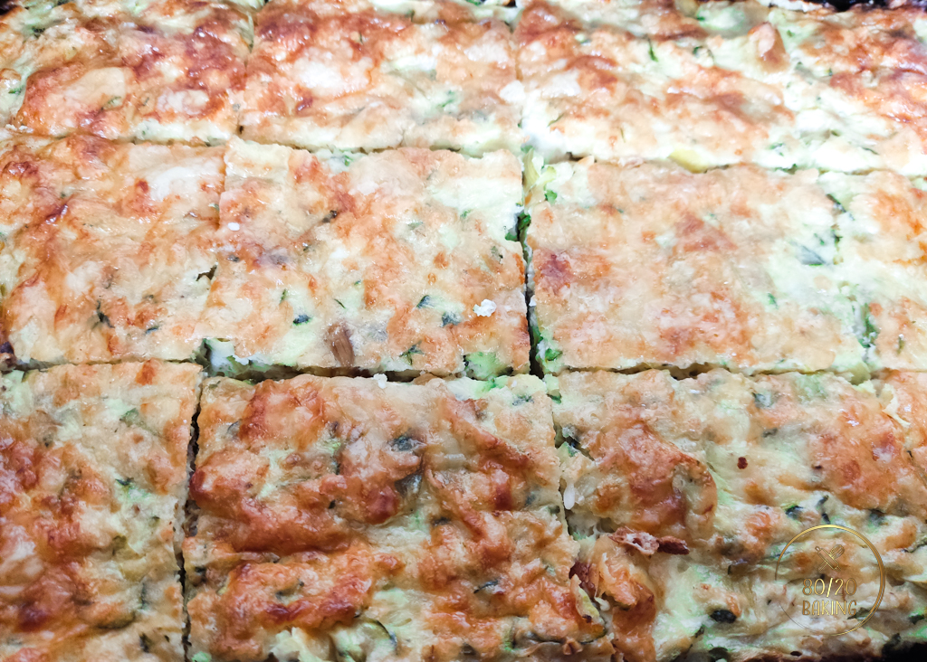 Zucchini Leek Protein Slice